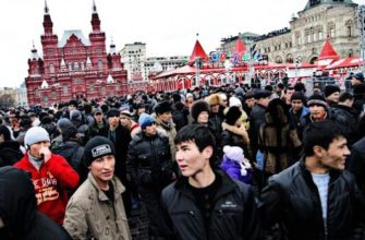 Фото мигранты на Красной площади