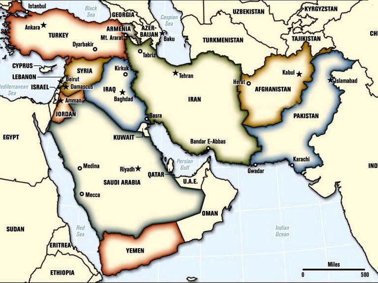 Карта полковника Петерса. Ближний Восток ДО - Мир меняется