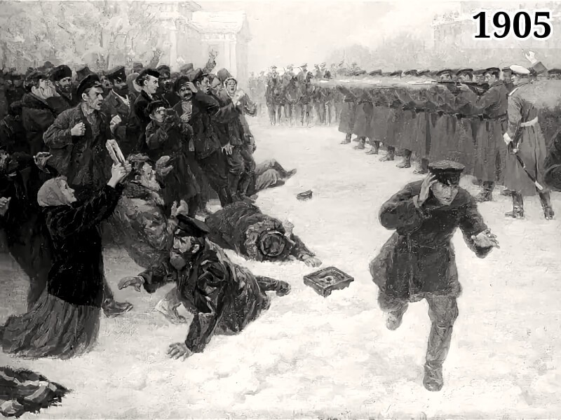 Картина Кровавое воскресенье 9 января 1905 года