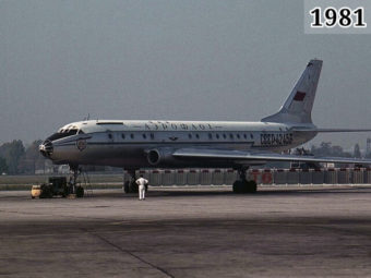 Фото ТУ-104 аналогичный разбившемуся 7 февраля 1981 года