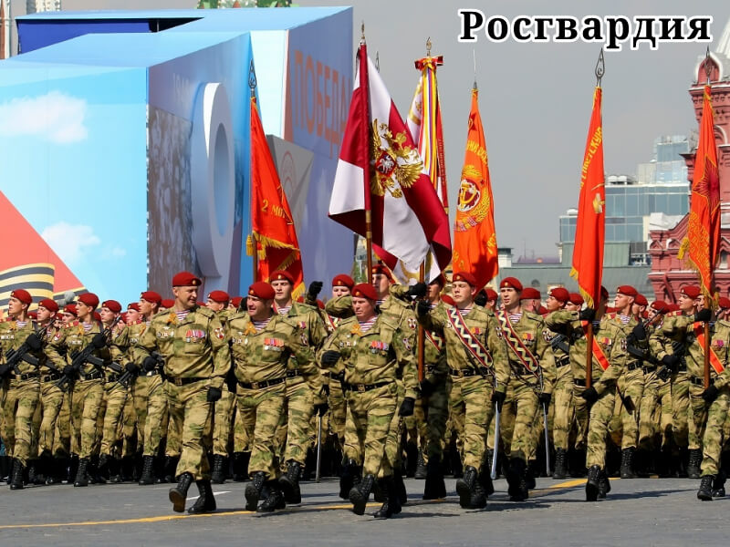 Фото Военнослужащие Отдельной дивизии оперативного назначения им. Ф.Э. Дзержинского на Параде Победы в Москве 9 мая 2019