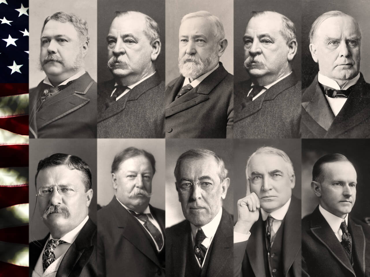 Портреты Президентов США от 21 до 30