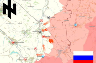 Карта спецоперации России на Украине