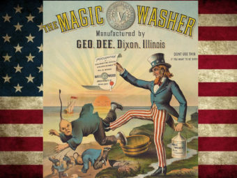 Плакат посвященный борьбе властей США с незаконными иммигрантами, 1882 год