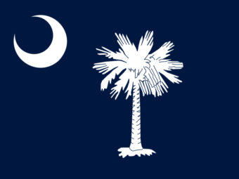 Флаг Южной Каролины Утверждён 28 января 1861 года