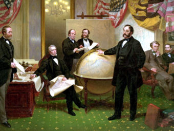 Картина Подписание договора о продаже Аляски 30 марта 1867 года