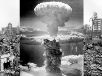 Фото атомного взрыва над Нагасаки 9 августа 1945 года