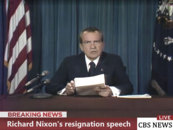 Видеообращение от 8 августа 1974 года: Ричард Никсон сообщает о своей отставке