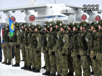 Фото российские силы ОДКБ в Казахстане, январь 2022 года